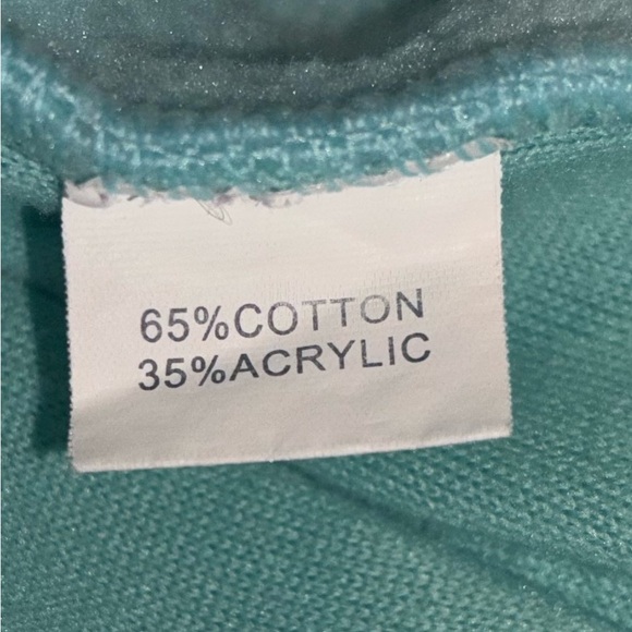 The North Face Girls Denali Fleece Jacket Size 7/8 Aqua Blue Gray Warm Zip - Picture 5 of 5